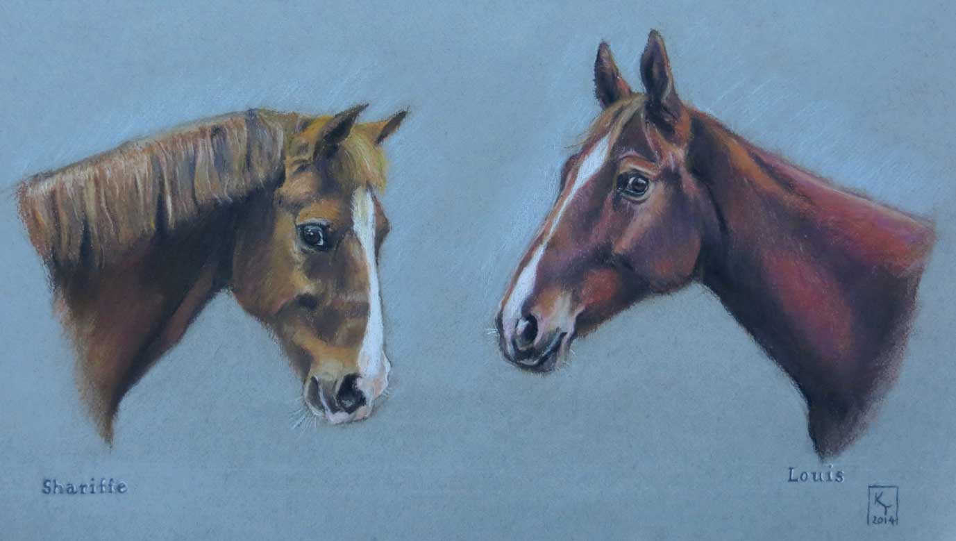 Horse Pastel Portrait