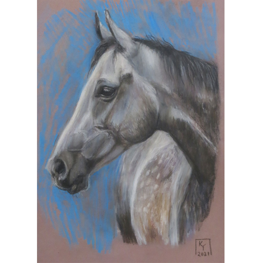 Pastel-Horse-Portrait